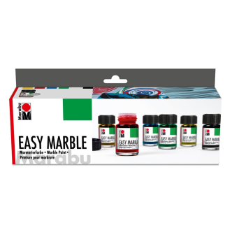 Marabu Easy Marble Marmoreringsfarge Sett - Starter Set, 