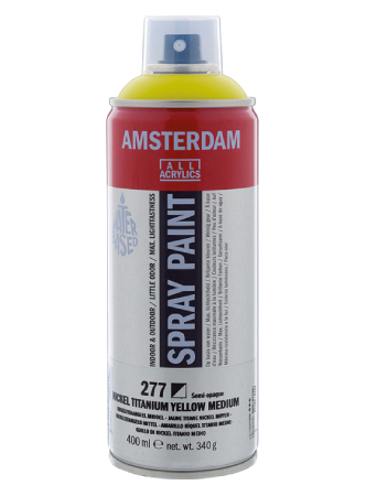 AMSTERDAM SPRAY 400ML - 277 nickel titanium yellow medium