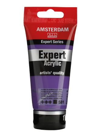 Amsterdam Expert Akryl 75ml - 581 perm. blue violet opaque